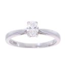 18ct White Gold 0.35ct Diamond Solitaire Ring