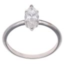 18ct White Gold 1.00ct Marquise Diamond Solitaire Ring