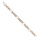 9ct Yellow Gold Figaro Bracelet 8.5"