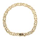 18ct Yellow Gold Fancy Bracelet 8.5"