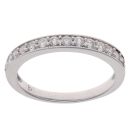18ct White Gold 0.36ct Diamond Half Eternity Ring