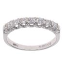 18ct White Gold 0.35ct Brilliant Cut Diamond Half Eternity Ring