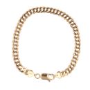 9ct Yellow Gold Double Curb Bracelet 8"