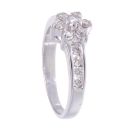 18ct White Gold 0.50ct Diamond Floral Cluster Ring