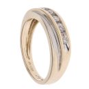 9ct Yellow Gold 0.10ct Diamond Crossover Ring