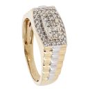 9ct Yellow Gold 0.50ct Diamond Signet Ring