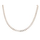 9ct Yellow Gold Square Curb Chain 16"