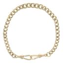 9ct Yellow Gold Albert Bracelet 8"