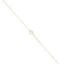 9ct Yellow Gold Cubic Zirconia Solitaire Pendant & Chain 18"