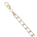 9ct Yellow Gold Square Curb Bracelet 8.5"