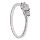 18ct White Gold 0.40ct Brilliant Cut Diamond Trilogy Ring