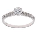 9ct White Gold 0.40ct Brilliant Cut Diamond Solitaire Ring