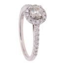 18ct White Gold 0.78ct Diamond Cluster Ring