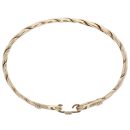 9ct Yellow Gold Twist Patterned Bangle