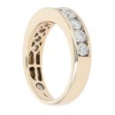 14ct Yellow Gold 1.25ct Brilliant Cut Diamond Half Eternity Ring