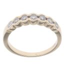 9ct Yellow Gold 0.35ct Brilliant Cut Diamond Half Eternity Ring