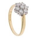 18ct Yellow Gold 0.50ct Brilliant Cut Diamond Cluster Ring