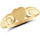 9ct Yellow Gold Heart Ring