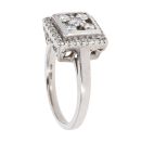 Platinum 0.50ct Diamond Cluster Ring
