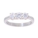 Platinum 0.50ct Diamond Trilogy Ring
