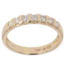 18ct Yellow Gold 0.50ct Brilliant Cut Diamond Half Eternity Ring