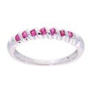 9ct White Gold Ruby Eternity Ring