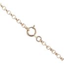 9ct Yellow Gold Patterned Locket Pendant And Chain 22"