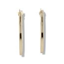 9ct Yellow Gold Oval Hoop Earrings