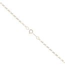 9ct Yellow Gold Garnet Drop Pendant and Chain 18"