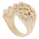 9ct Yellow Gold Four Row Keeper Ring