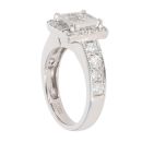 Platinum 1.40ct Diamond Cluster Ring