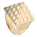 9ct Yellow Gold Pyramid Ring