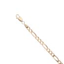 9ct Yellow Gold Figaro Bracelet 7.5"