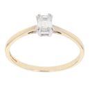 18ct Yellow Gold 0.34ct Diamond Solitaire Ring