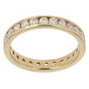18ct Yellow Gold 1.00ct Brilliant Cut Diamond Full Eternity Ring