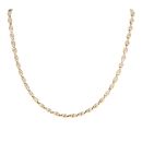 18ct Yellow and White Gold Fancy Chain 18"
