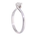 Palladium 0.25ct Diamond Solitaire Ring