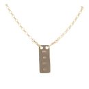 9ct Yellow Gold Ingot Pendant And Chain 22"