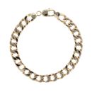 9ct Yellow Gold Curb Bracelet 10"