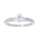 18ct White Gold 0.60ct Solitaire Diamond Ring