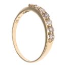 18ct Yellow Gold 0.50ct Brilliant Cut Diamond Half Eternity Ring