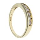 18ct Yellow Gold 0.50ct Diamond Half Eternity Ring