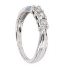 18ct White Gold 0.33ct Diamond Trilogy Ring