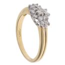 18ct Yellow Gold 0.50ct Diamond Cluster Ring