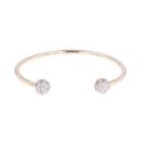 9ct Yellow Gold Cubic Zirconia Torque Bangle