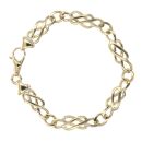 9ct Yellow Gold Fancy Bracelet 7.5"