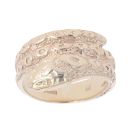 9ct Yellow Gold Two Row Snake Ring
