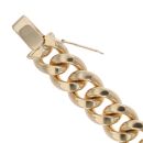9ct Yellow Gold ID Curb Bracelet 8"