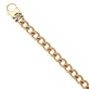 9ct Yellow Gold Curb Bracelet 8"