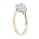 18ct Yellow Gold 0.50ct Diamond Trilogy Ring